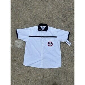 Vintage Mickey Mouse Club Mouseketeers Men's Button Up Bowling Shirt Size Medium